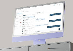 Desktop Dashboard System Mockup